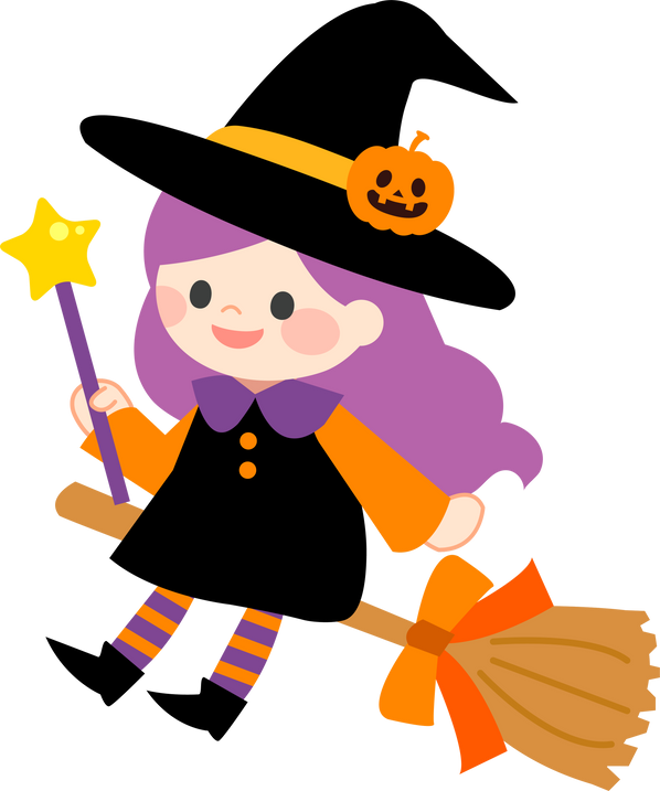 Halloween Cute Witch Girl Icon